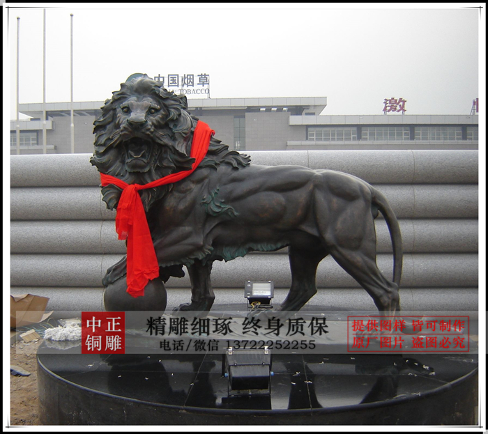 動(dòng)物銅雕銅獅子