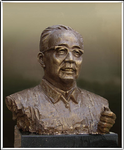 華羅庚鑄銅雕塑