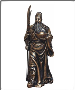 招財關(guān)公銅像