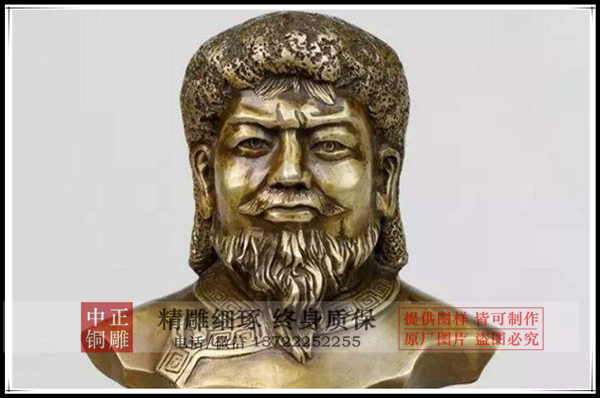 成吉思汗雕塑|定做成吉思汗銅像