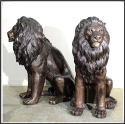 銅獅子坐像一對(duì)