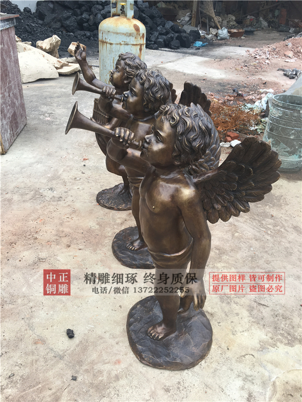 園林小天使雕塑