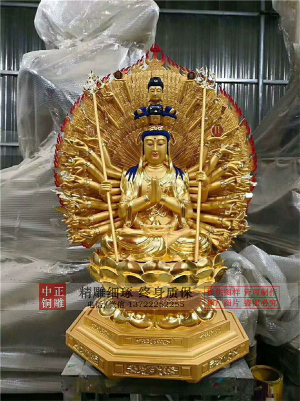 四面鑄銅千手觀(guān)音雕塑.jpg
