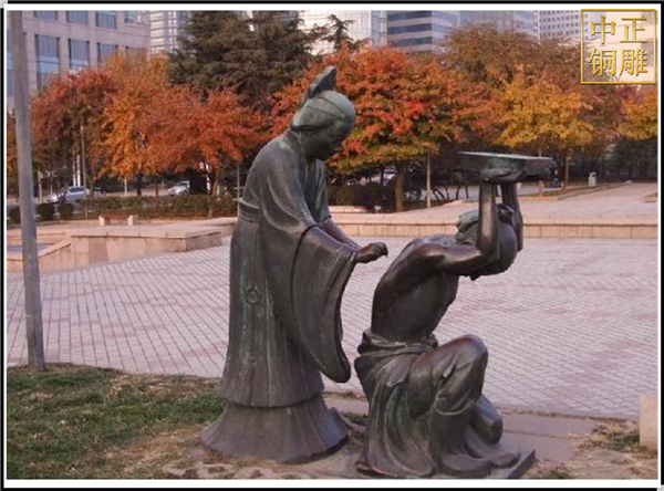 精忠報國校園人物雕塑