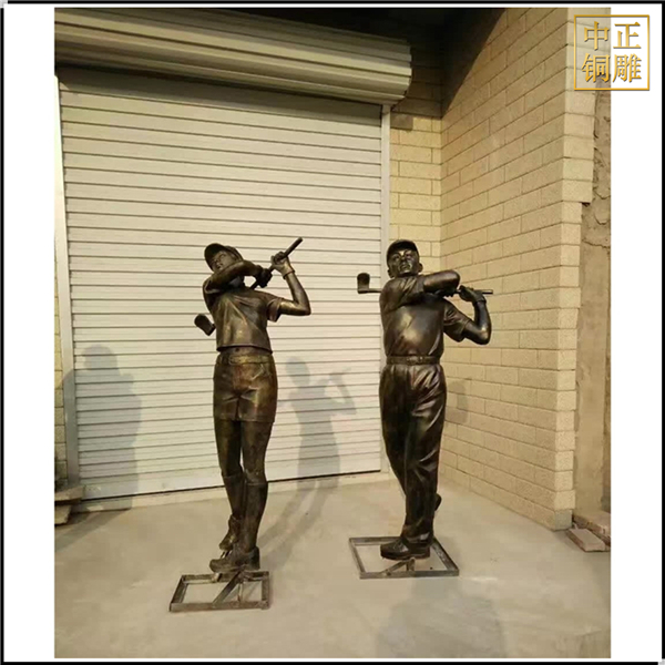 打高爾夫園林雕塑