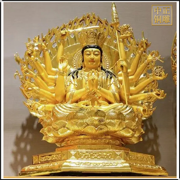 銅千手觀音大擺件