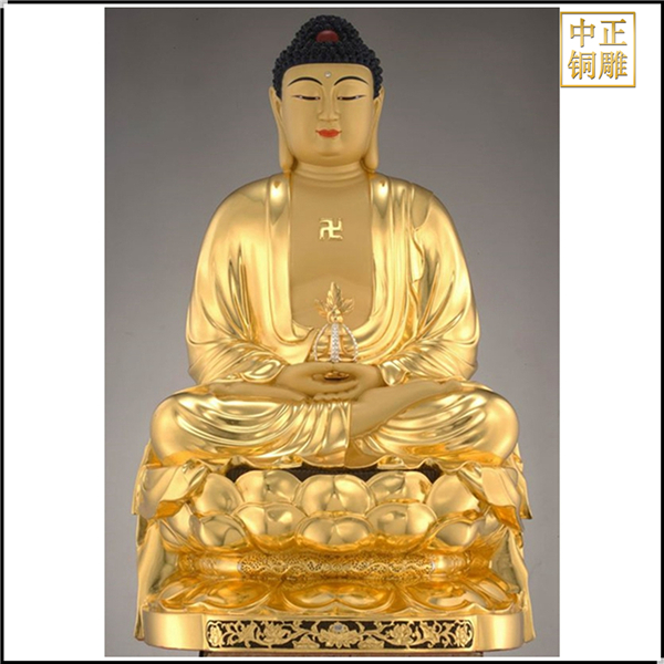 大型如來(lái)銅雕像