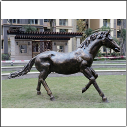 小區(qū)銅馬雕塑鑄造