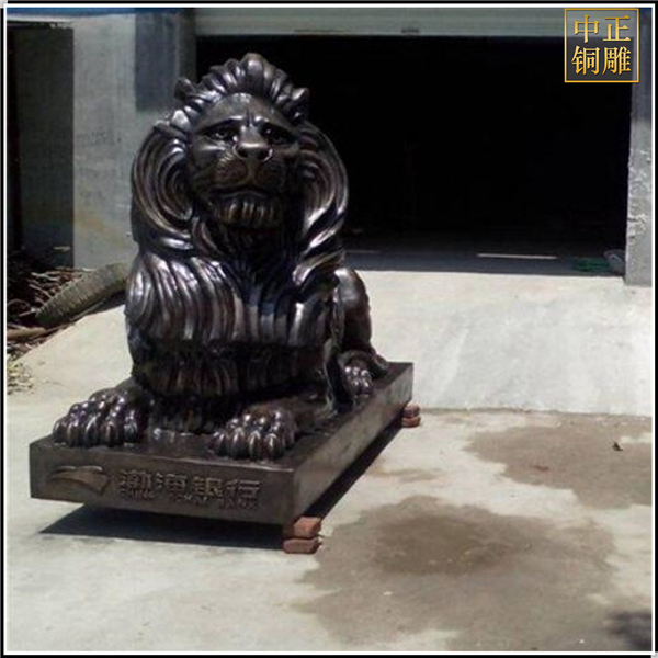 仿古銅獅子擺件