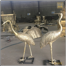 室外仙鶴銅雕塑廠家