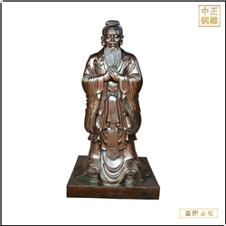 校園銅孔子雕像