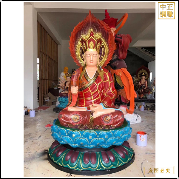 彩繪鑄銅地藏王鑄造