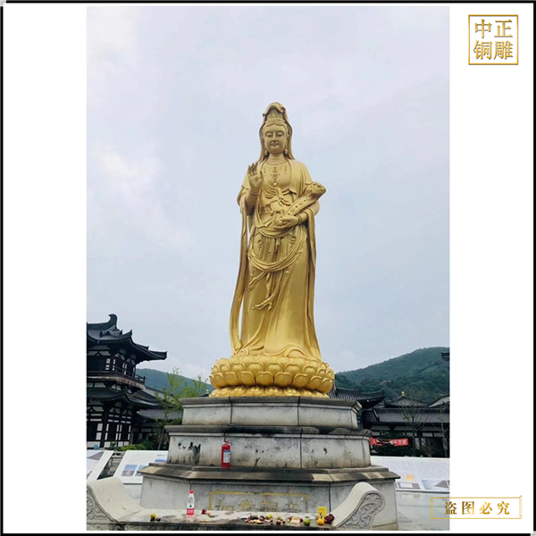 大型觀音菩薩佛像鑄造廠