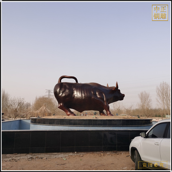 酒店門(mén)口華爾街牛擺件