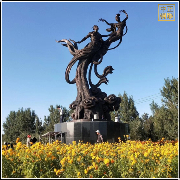 園林鳳凰於飛銅雕塑鑄造