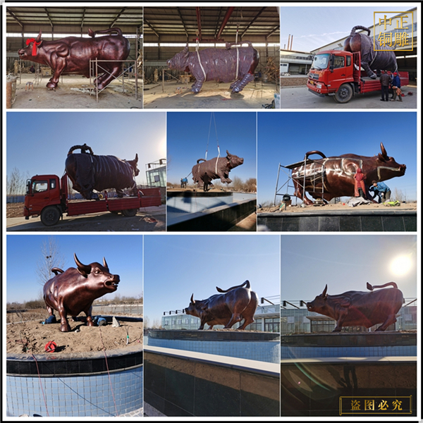 商場銅牛雕塑現貨供應