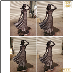 鑄造銅雕西方人物