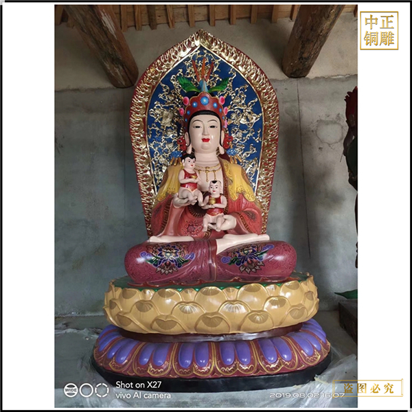 抱娃娃銅佛像鑄造