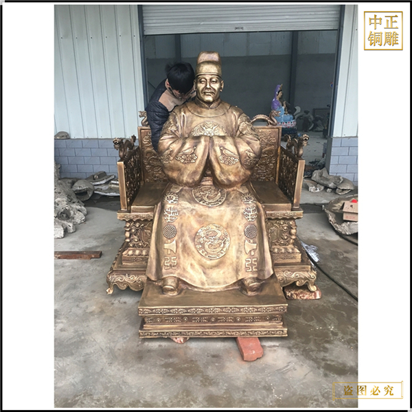 貼金大型人物雕塑