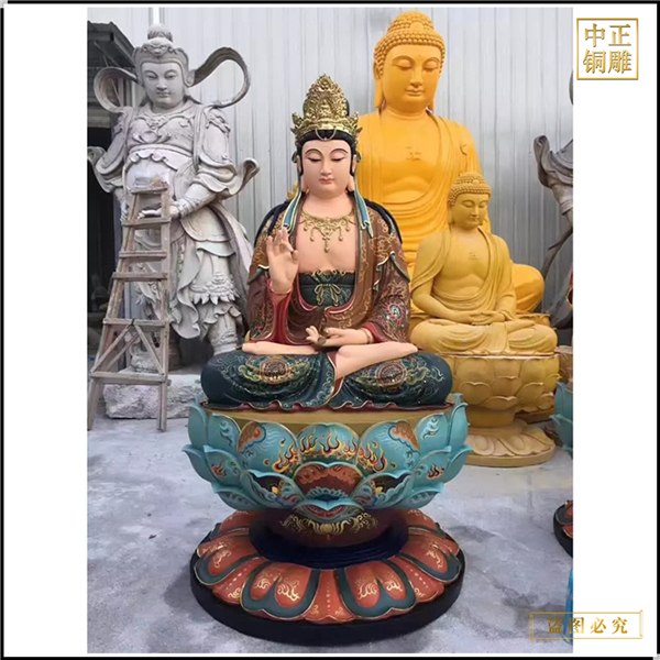 觀世音菩薩彩繪塑像