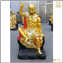 廠家批發1米十八羅漢銅佛像