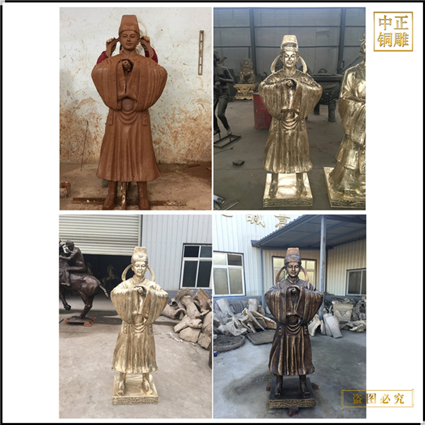 古代行禮人物雕塑鑄造