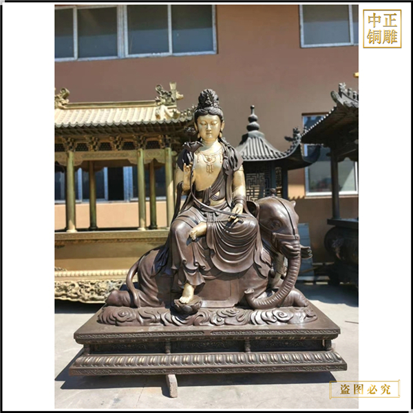 批發文殊普賢菩薩銅佛像廠家