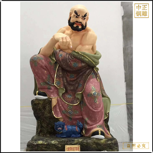 貼金十八羅漢銅雕塑定做