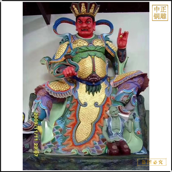 制作2.3米銅四大天王佛像