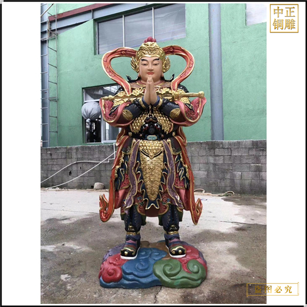 銅雕韋馱菩薩護(hù)法尊者