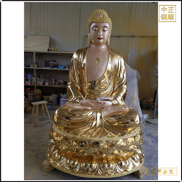 黃銅釋迦牟尼雕像