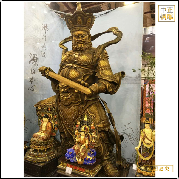 3米站像四大天王銅佛像