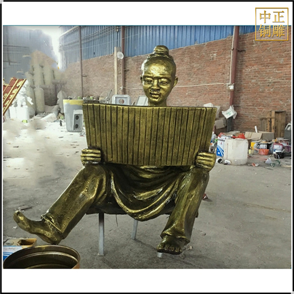 校園古代人物看書卷銅雕塑.jpg